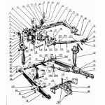 Тракторная с/х навеска задняя (70-4605010) для трактора МТЗ