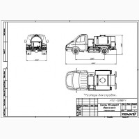 Цистерна для пищевых жидкостей ПЦ-1200 на шасси автомобиля Газель-3302