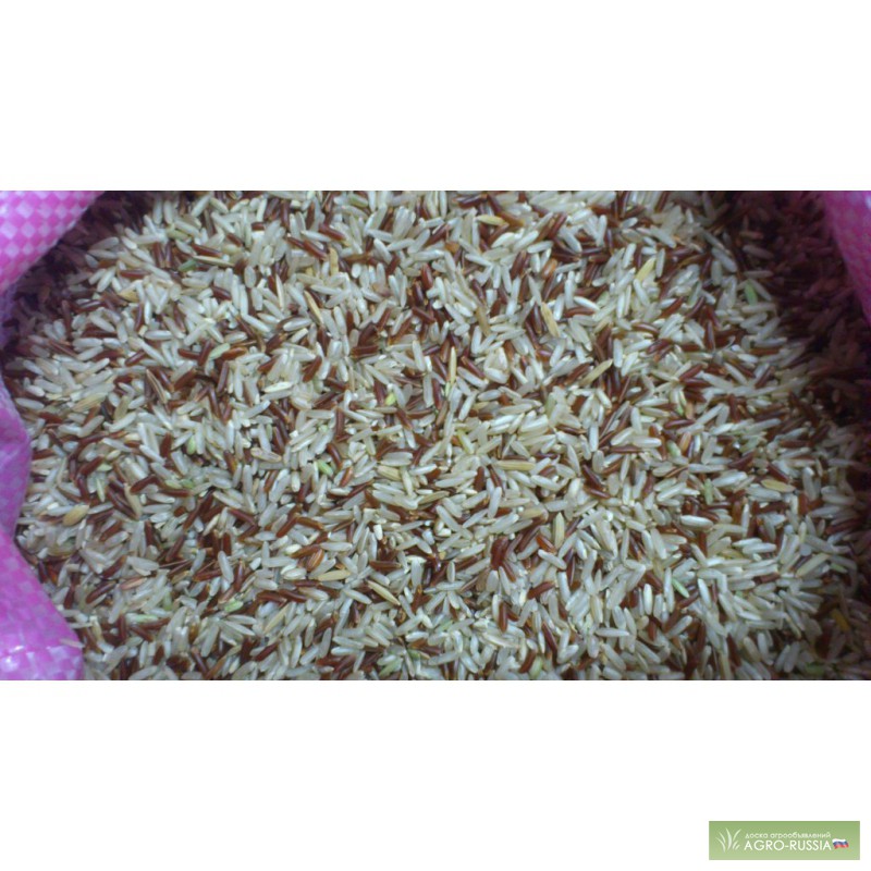 Фото 3. Рис Девзира, рис нешлифованный красный, рисовый микс и рисовая манка