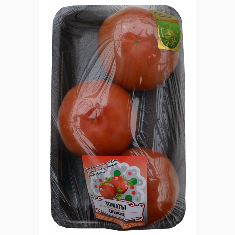Фото 2. Огурцы и томаты фасованные