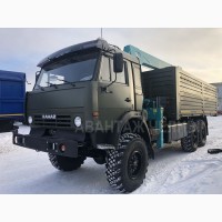 КАМАЗ 4310 43114 43118 новый вездеход с манипулятором КМУ 7 тонн