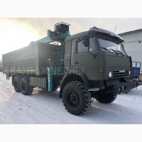 КАМАЗ 4310 43114 43118 новый вездеход с манипулятором КМУ 7 тонн