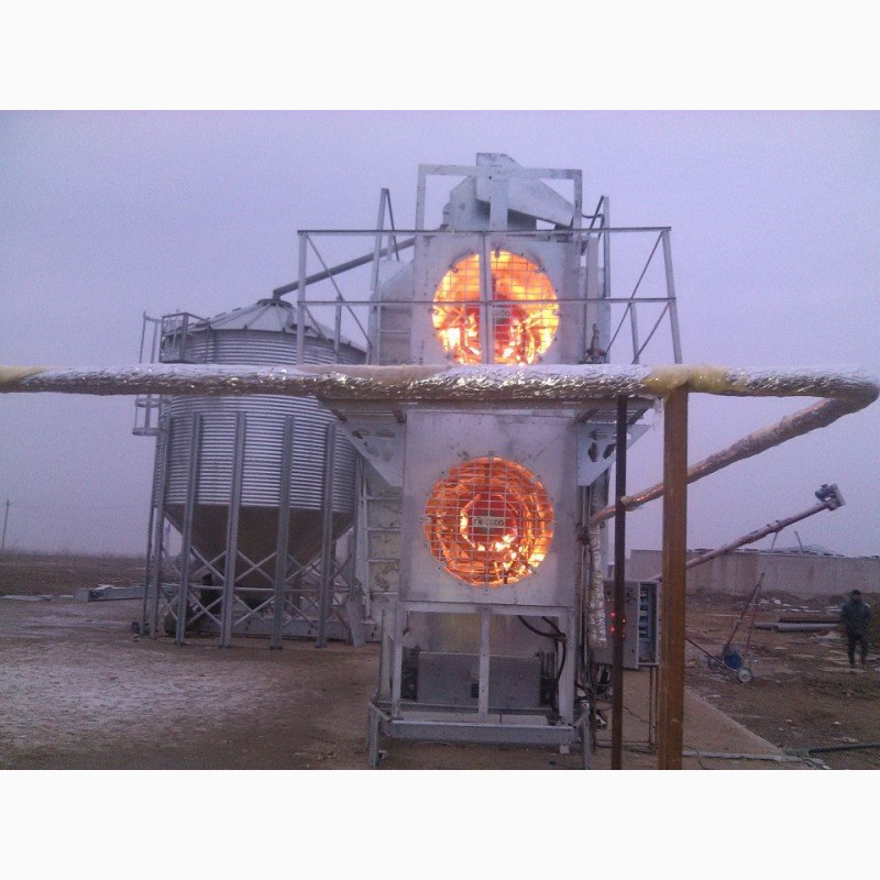 Фото 2. Стационарная модульная зерносушилка Teco дизельная 16-100 тонн/час