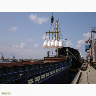Услуги по перевалке сыпучих грузов в биг-бэгах и мешках на экспорт через порт Туапсе