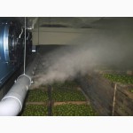 Туманообразующая система для увлажнения воздуха при хранении овощей и фруктов