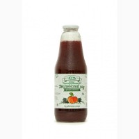 Сок Яблочно-черноплоднорябиновый натуральный, прямого отжима Хвалынский сад, 1 литр