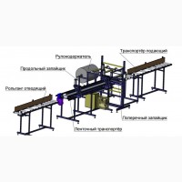 Оборудование (станок, машина) для упаковки, рулонов, обоев в пленку