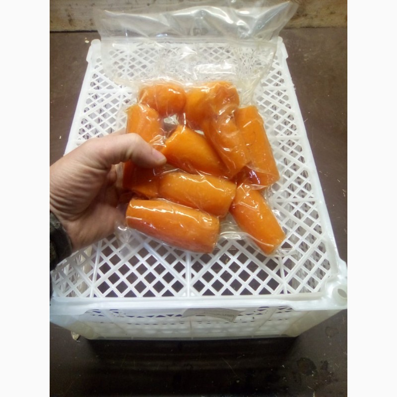 Фото 17. Овощи очищенные в вакуумной упаковке (картофель, лук, морковь, чеснок, свекла)