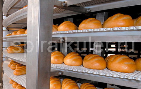 Охлаждение хлеба и кондитерки с помощью спирального кулера ORION