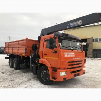 Камаз 65115 самосвал с кму 7 тон новый