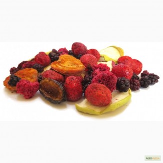 Сушеные ягоды и фрукты низкотемпературной вакуумной сушки