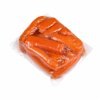 Морковь отварная в вакууму, целая, кубиками и соломка оптом от 1 паллета 580кг