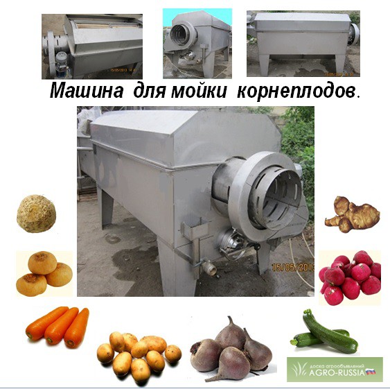 Фото 2. Оборудование для мойки овощей