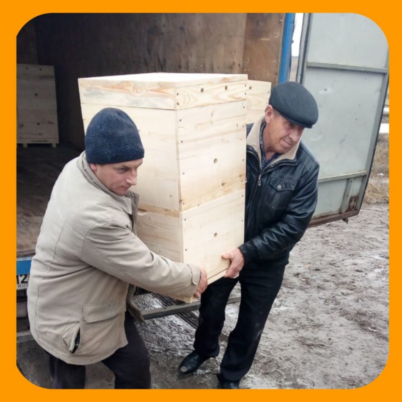 Фото 7. Улей для пчел на рамку Дадана-Блатта в двухкорпусной комплектации
