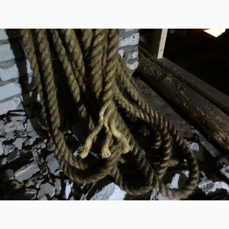 Фото 2. Прочная (толстая) верёвка-канат / очень длинная